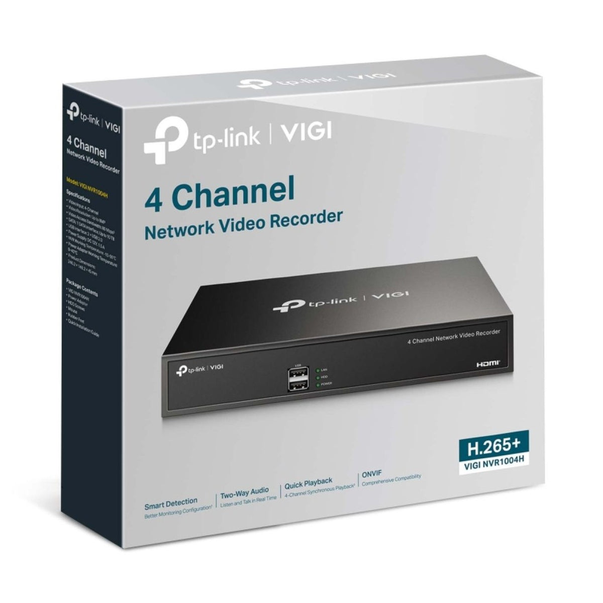 TP-Link VIGI NVR1004H VIGI 4 Channel Network Video Recorder (HDD Not Included)