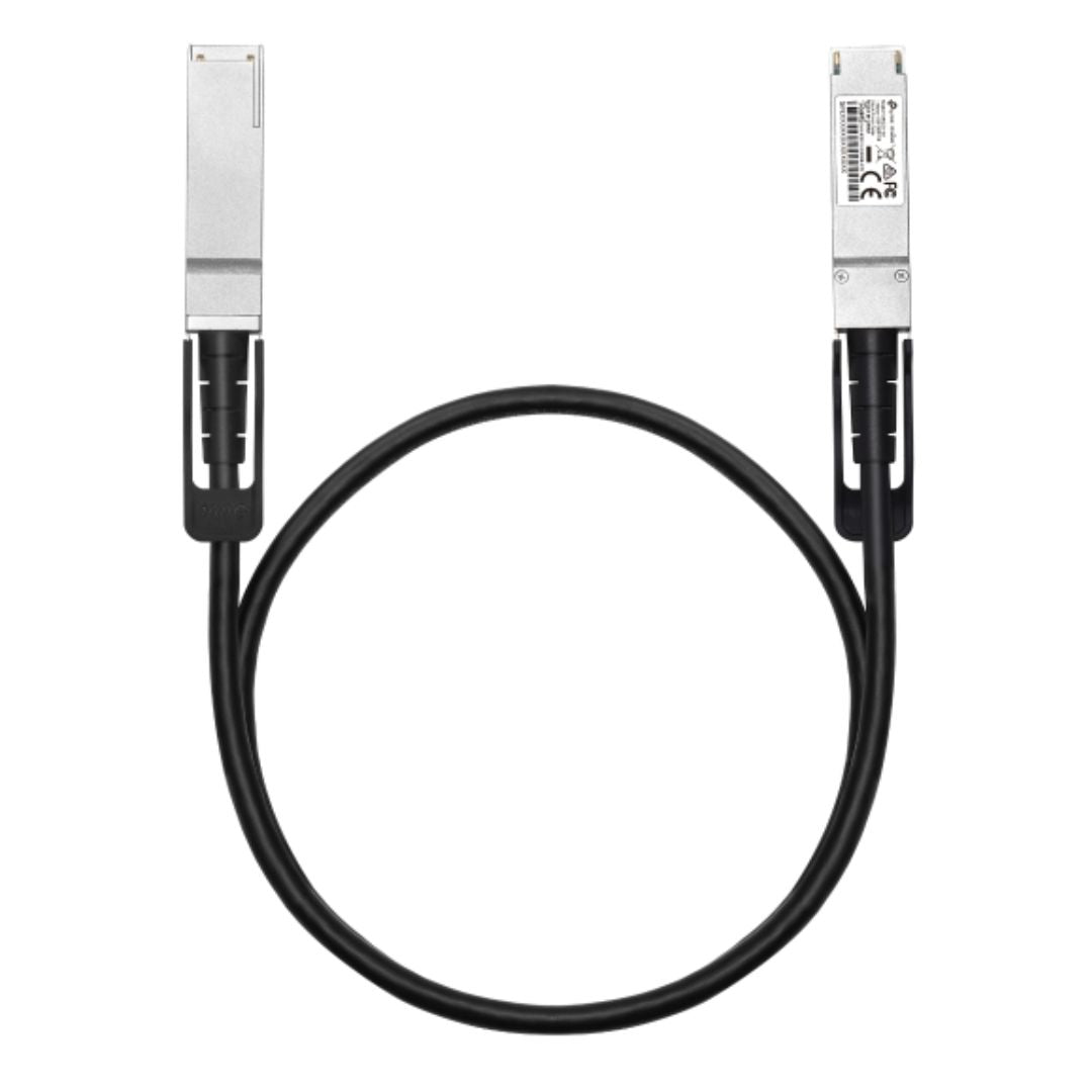 TP-Link Omada 100G QSFP28 Direct Attach Cable Hot Swappable Supports 100Gbps and 40Gbps Data Rate Up to 1m Distance
