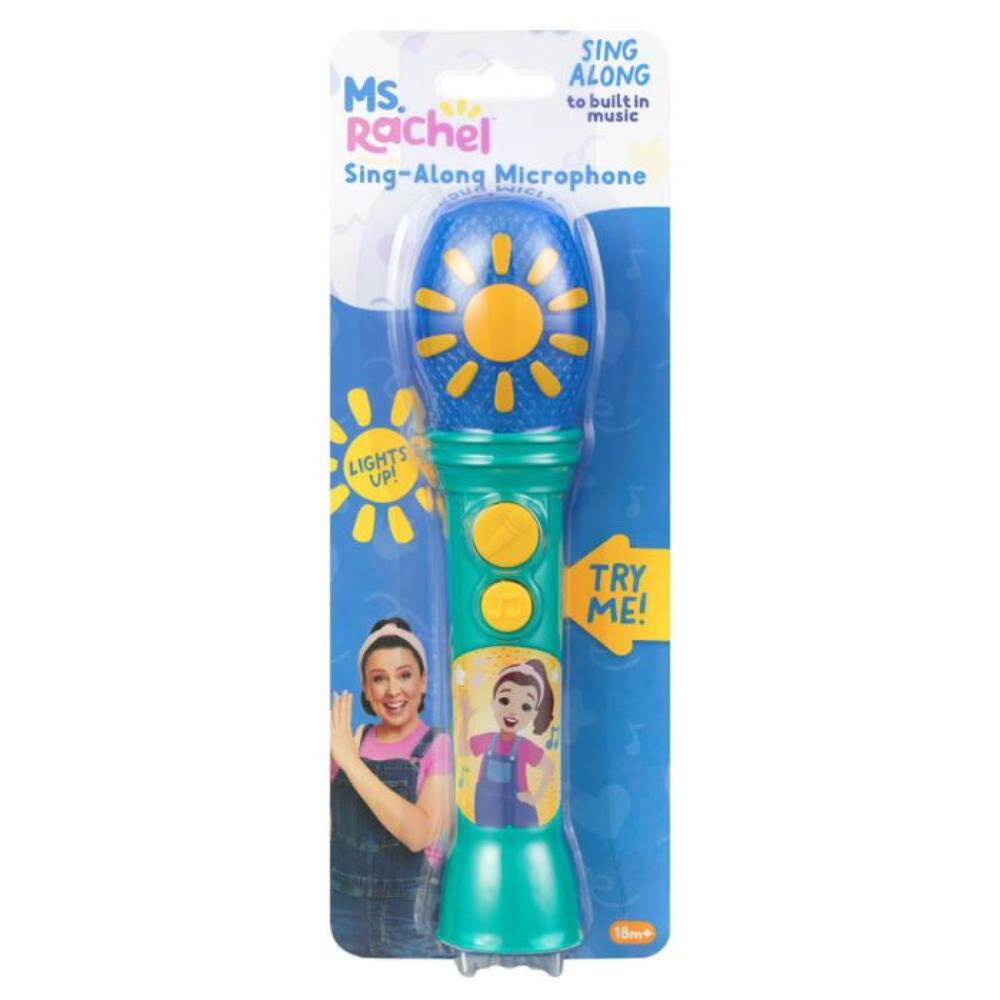 Ms Rachel Sing Along Portable Microphone with Music and LED Lights for Kids