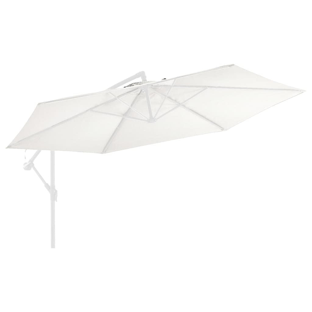 Replacement Fabric Cantilever Umbrella Cover 350cm UV Protect Sand White