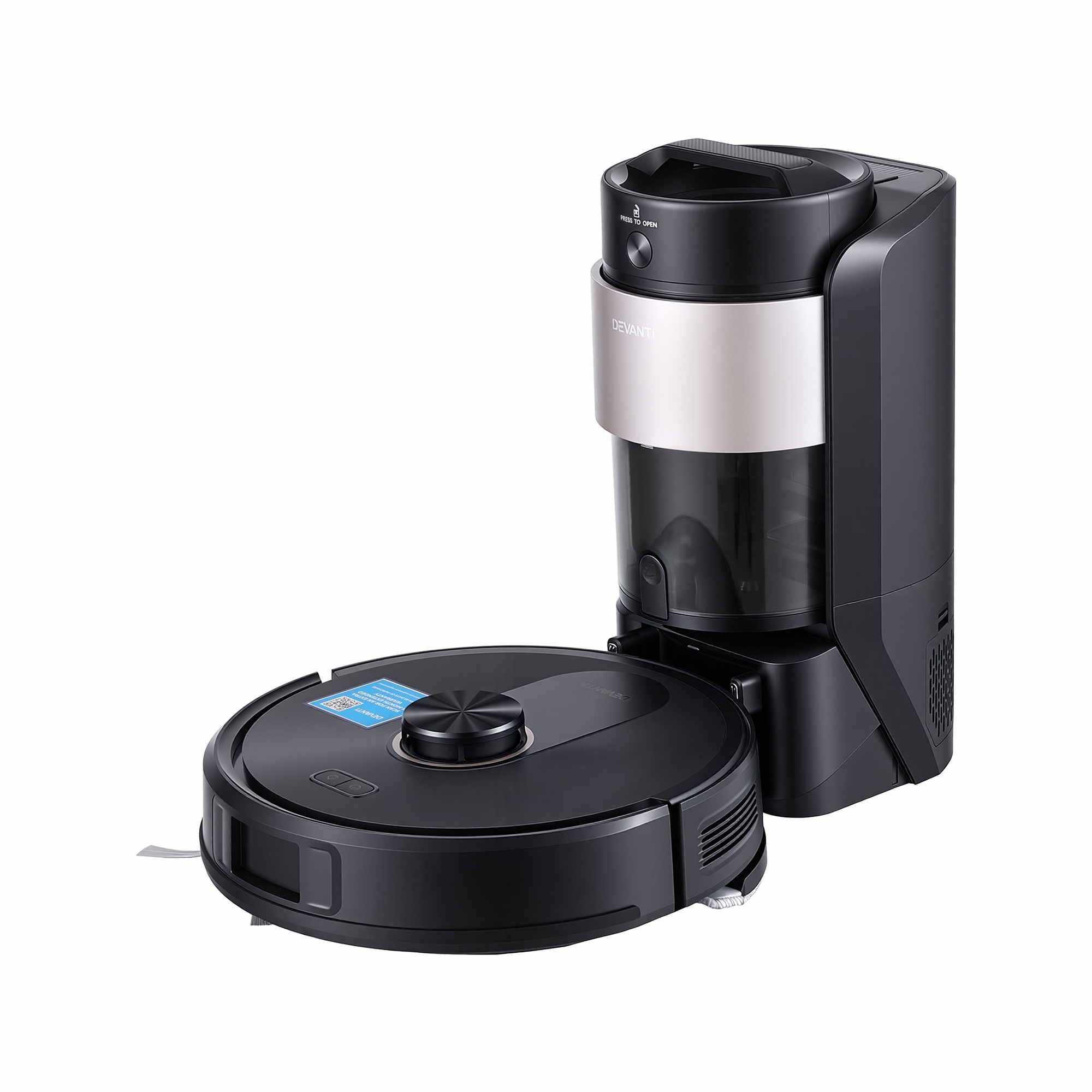 DEVANTI 3in1 Robot Vacuum and Mop, Self-Empty APP Control 6000Pa LDS Laser