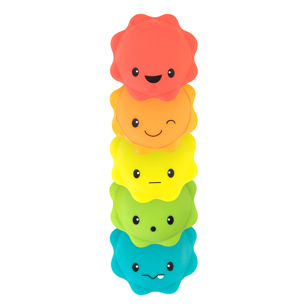 Sassy Baby Macaron Water Squirters Soft Squeezable Bath Toy Sensory 6 Months+