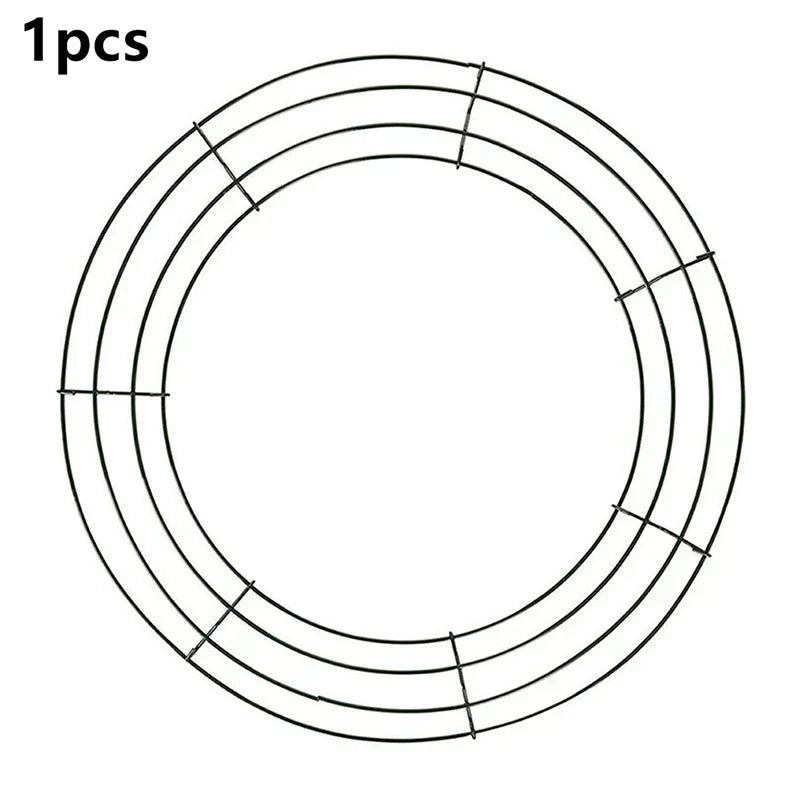 Metal Wreath Round Iron Ring 40cm Christmas Wedding Craft Frame DIY Decor