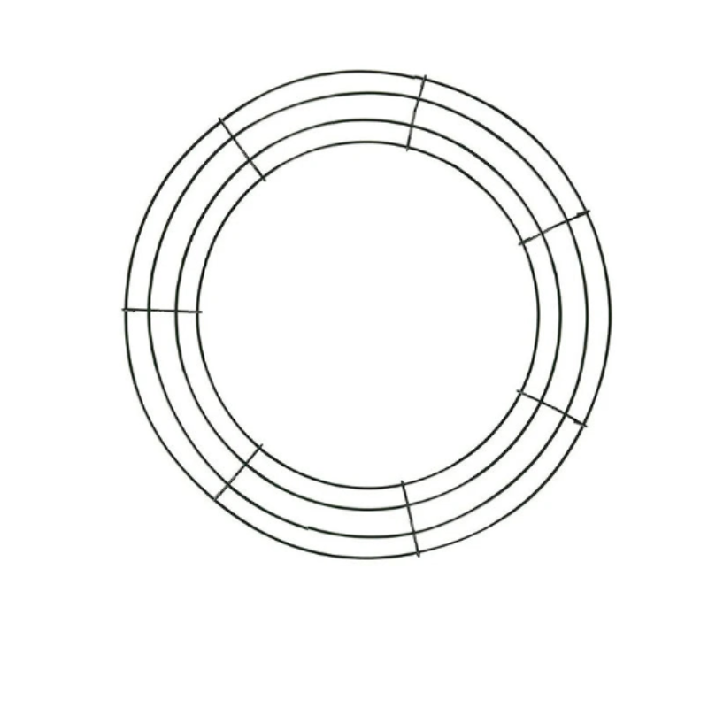 Metal Wreath Round Iron Ring 40cm Christmas Wedding Craft Frame DIY Decor