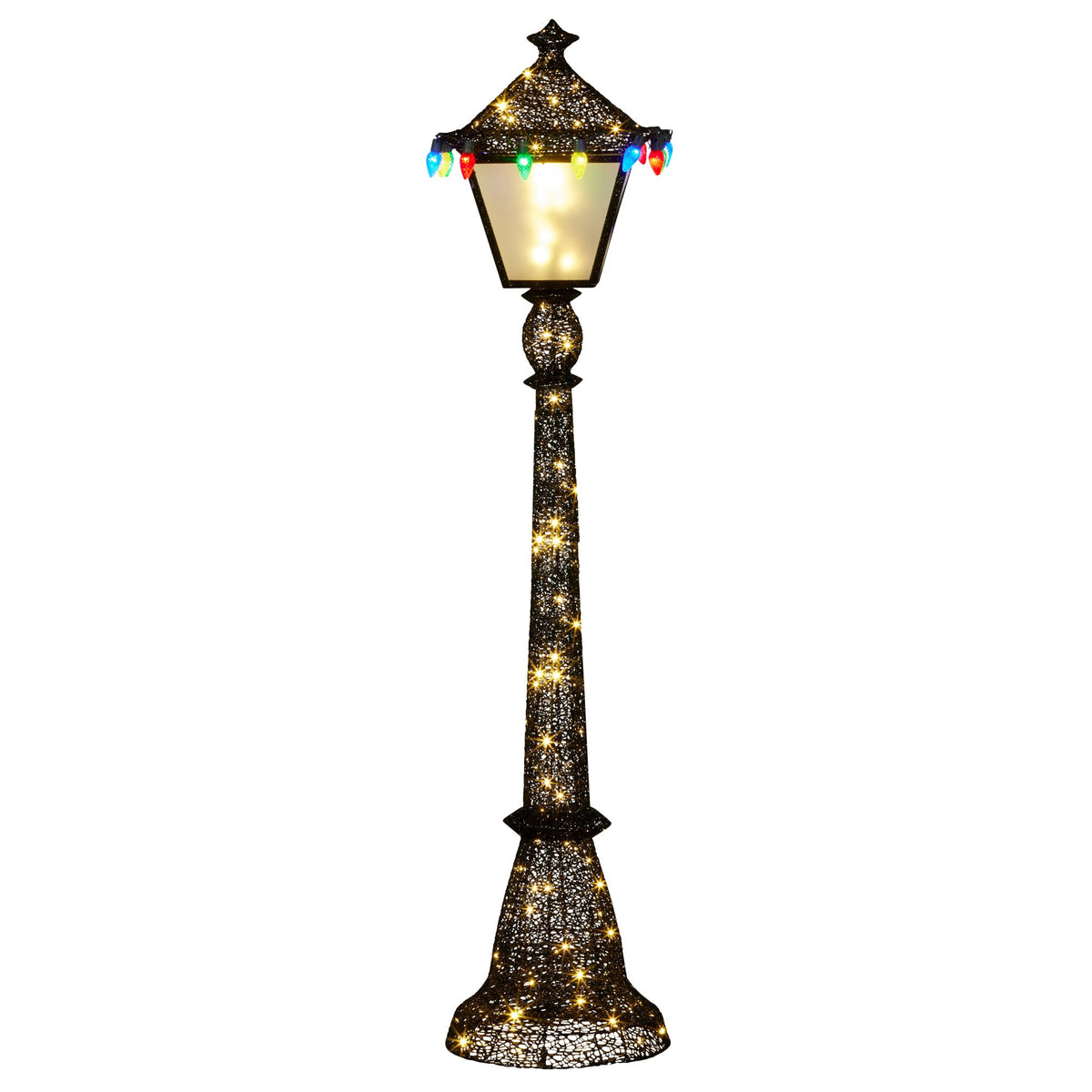 Christmas Lamp Post Display 183cm 140 Warm White LED C9 Lights Indoor Outdoor