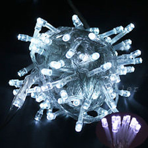 Plain Bulb Fairy String Lights LED Battery Powered 20 Bulbs 3m Arctic White