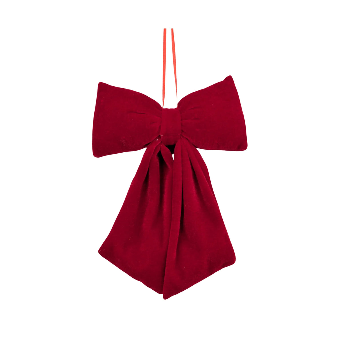 Plush Velvet Drape Bow for Wreaths Doors and Gifts Small 15x22cm