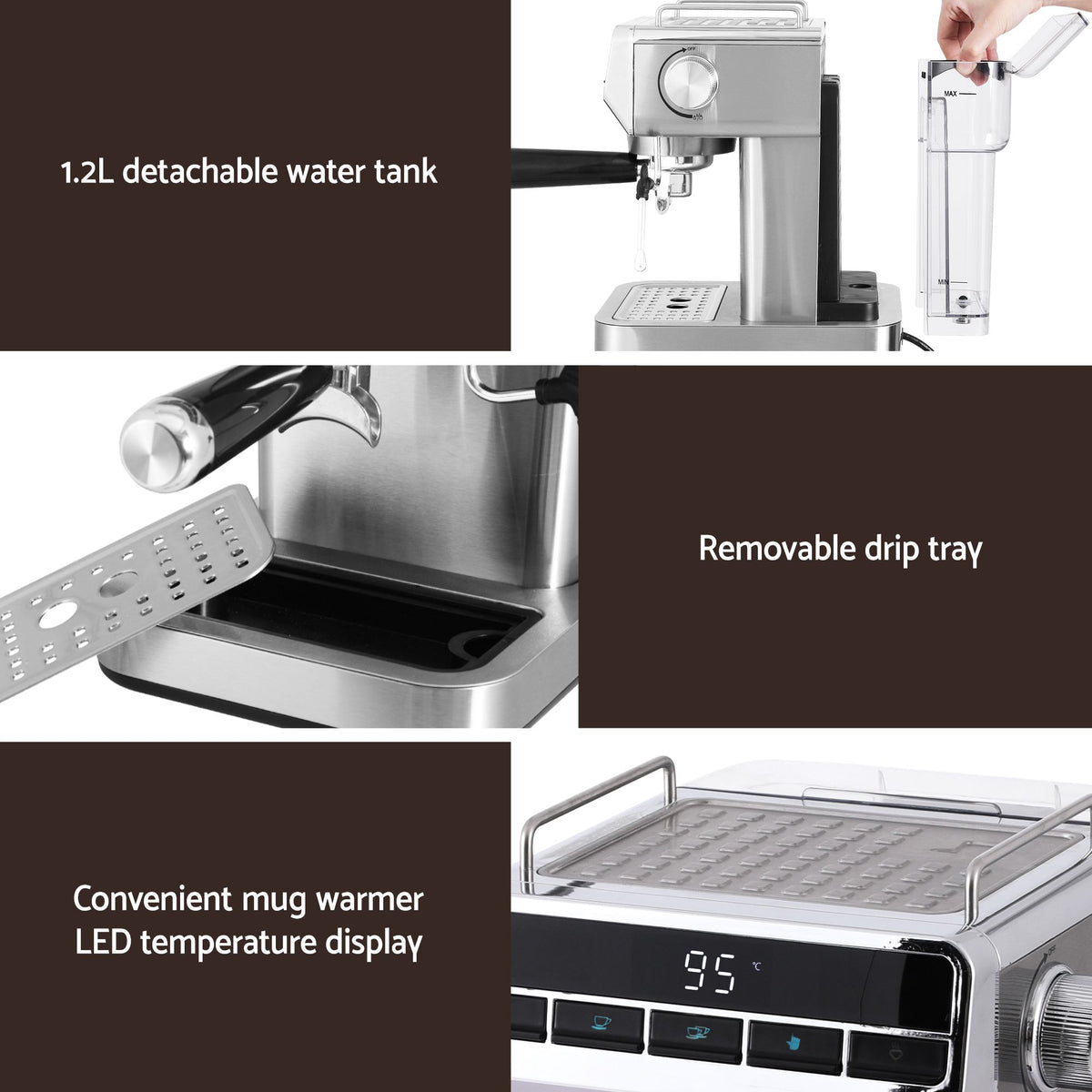 Devanti Cordless Wet Dry Vacuum Mop plus Coffee Maker Machine Espresso