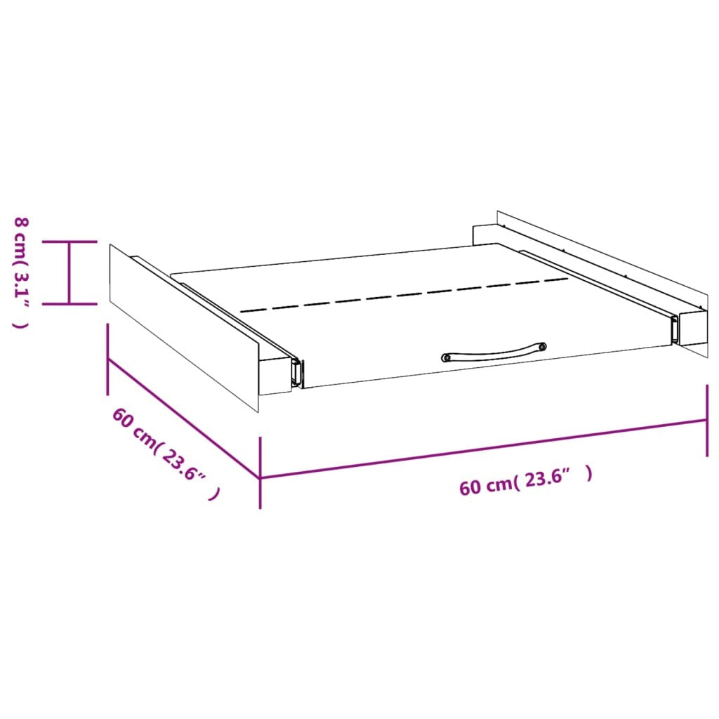Washing Machine Stacking Kit with Pull-Out Shelf