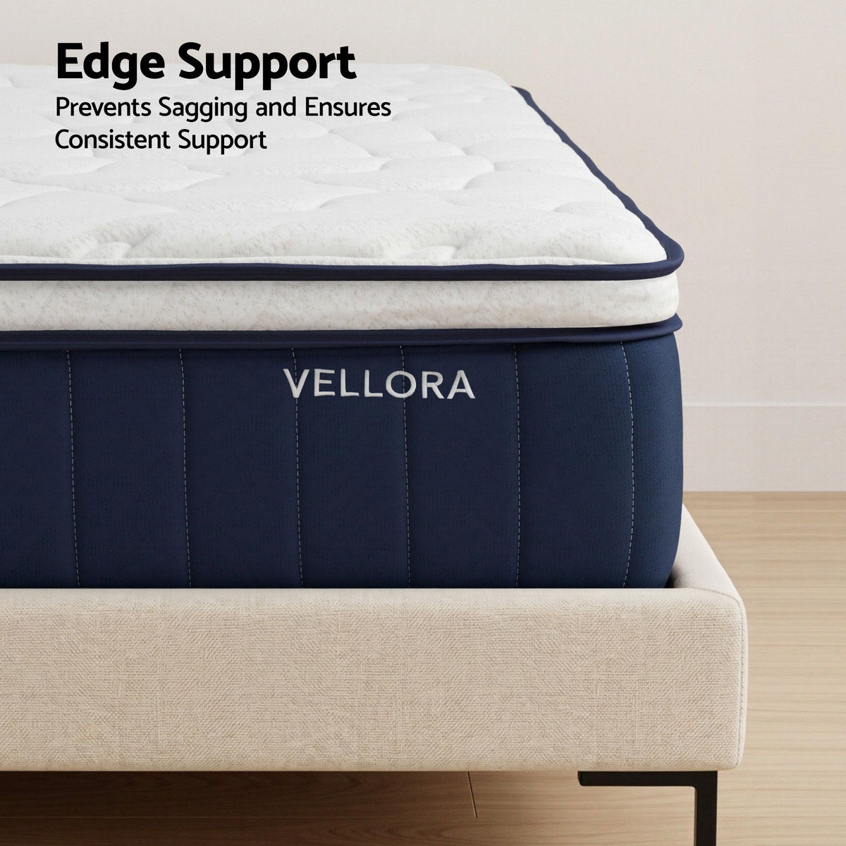 RoomSense Queen Mattress , 30cm Medium Firm Hybrid Mattress with Latex Lumbar Support for Back Pain Relief