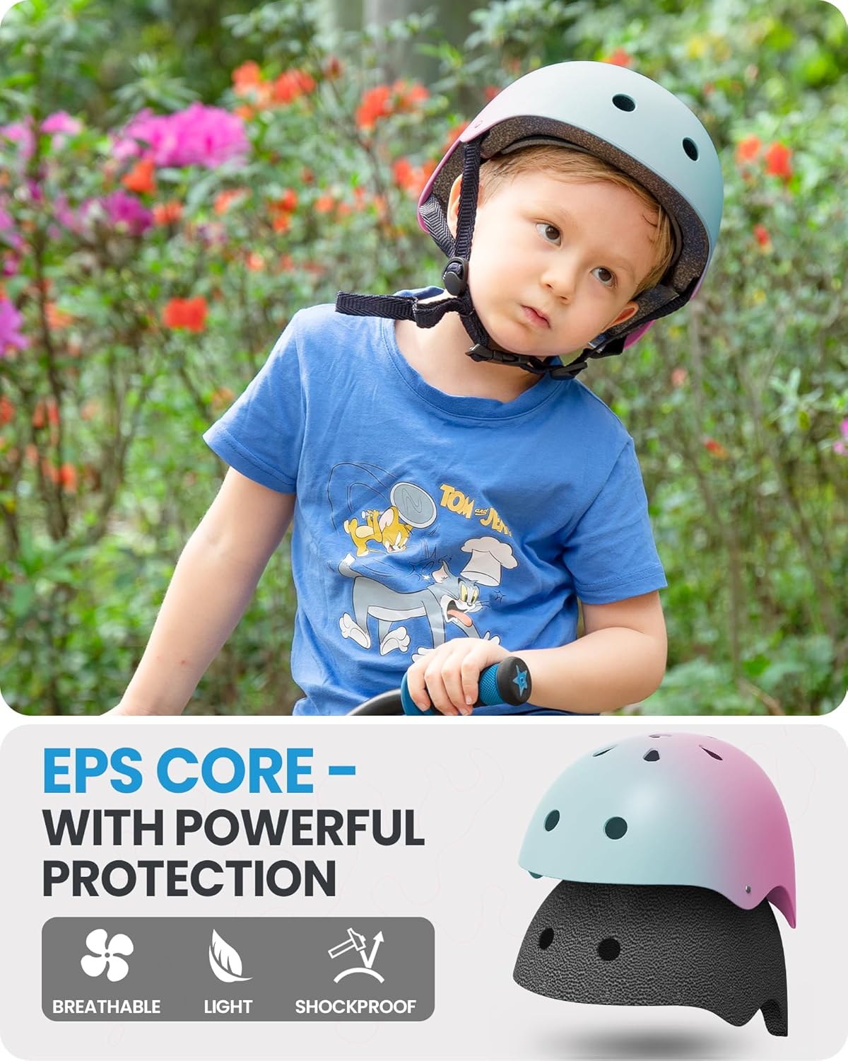 OutdoorMaster Youth & Kids Bike Helmet - Adjustable Multi-Sports Skateboard Helmet with Removable Liners for Balance Bike, Kids Scooter, One Wheel Hoverboard,Graffiti-style helmet -Medium