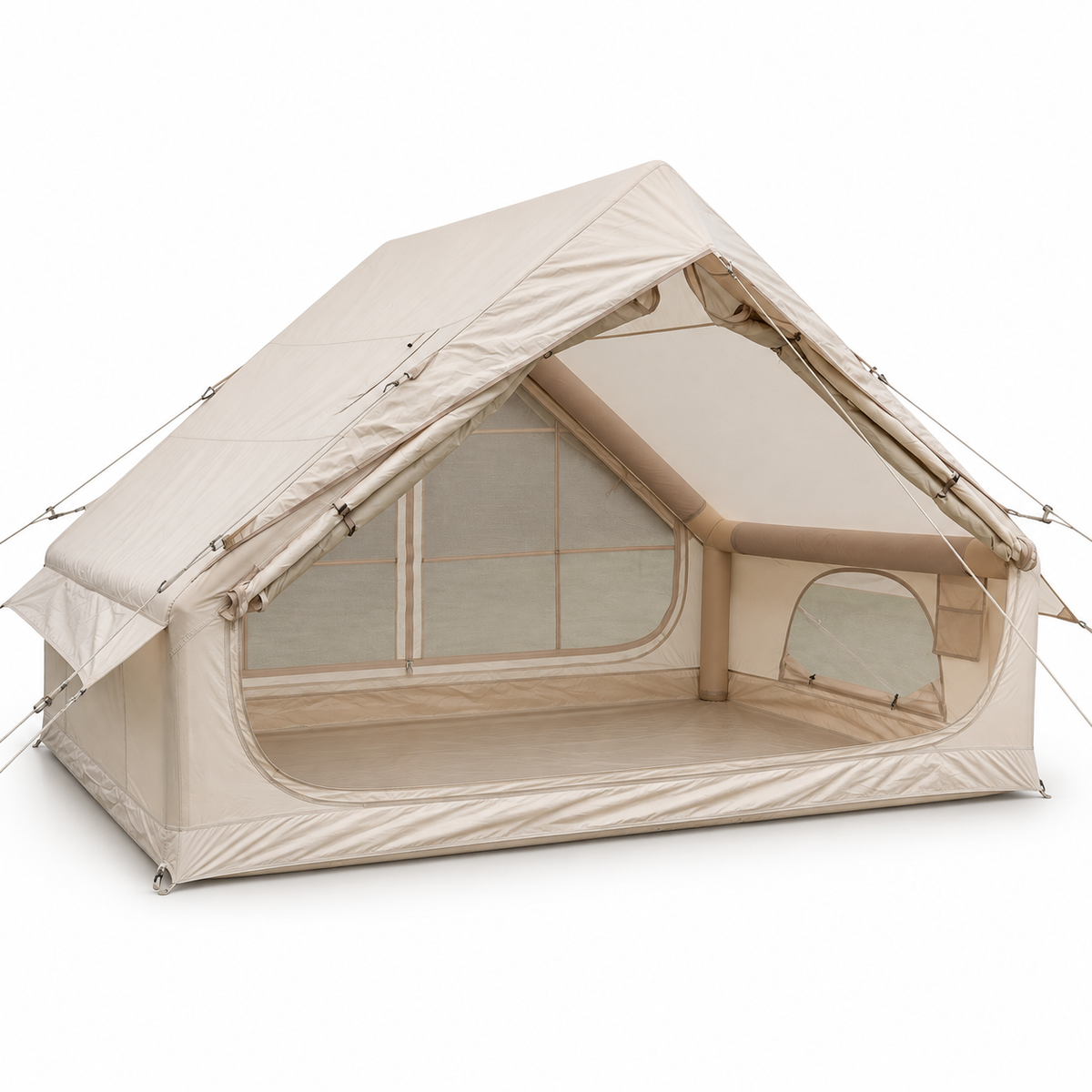 Weisshorn Inflatable A-Frame Camping Tent Large Glamping Beige 300x210cm