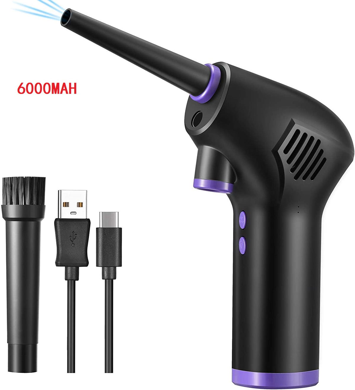 Cordless Electric Air Duster – Compressed Air Blower for Computer, Keyboard, Camera, and Small Appliances