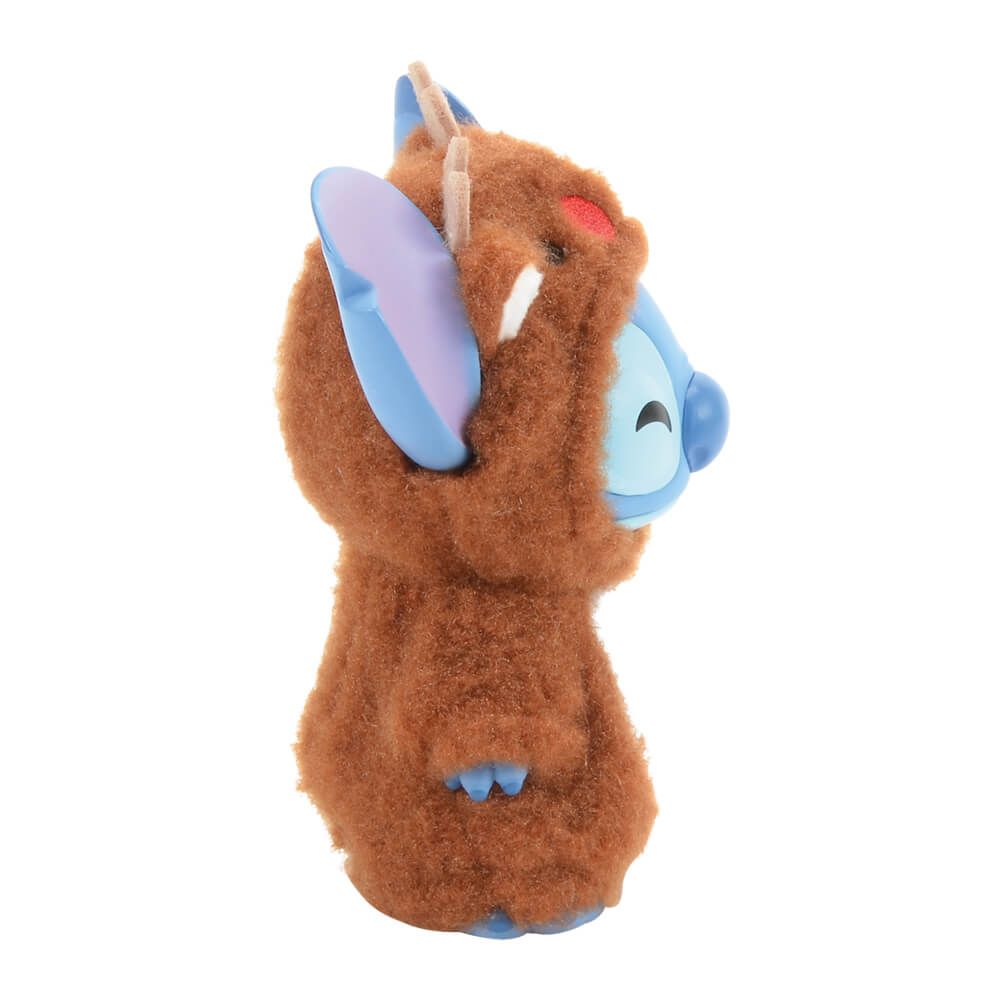 Disney Stitch Figurine Reindeer Outfit Christmas Collectable 12cm Antlers Brown