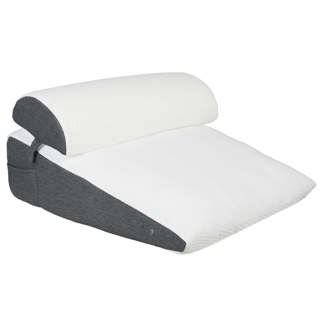 Dreamz Memory Foam Wedge Pillow Bed Back Neck Support Leg Raiser Cushion-2065254293082083328