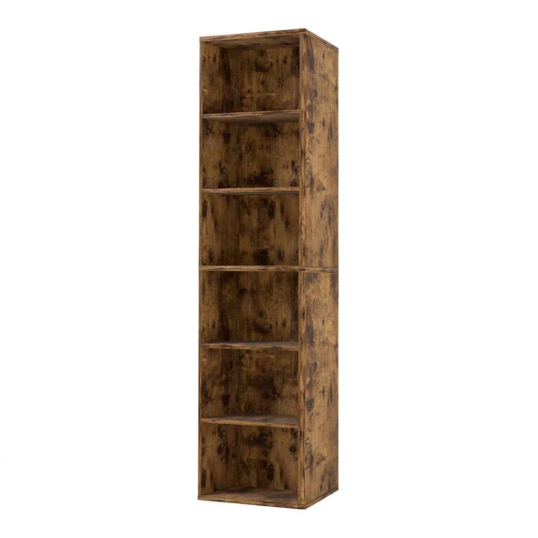 Levede BookShelf Storage Shelves 6 Tier Bookcase Display Unit Organizer Cabinet-2050056761150410752