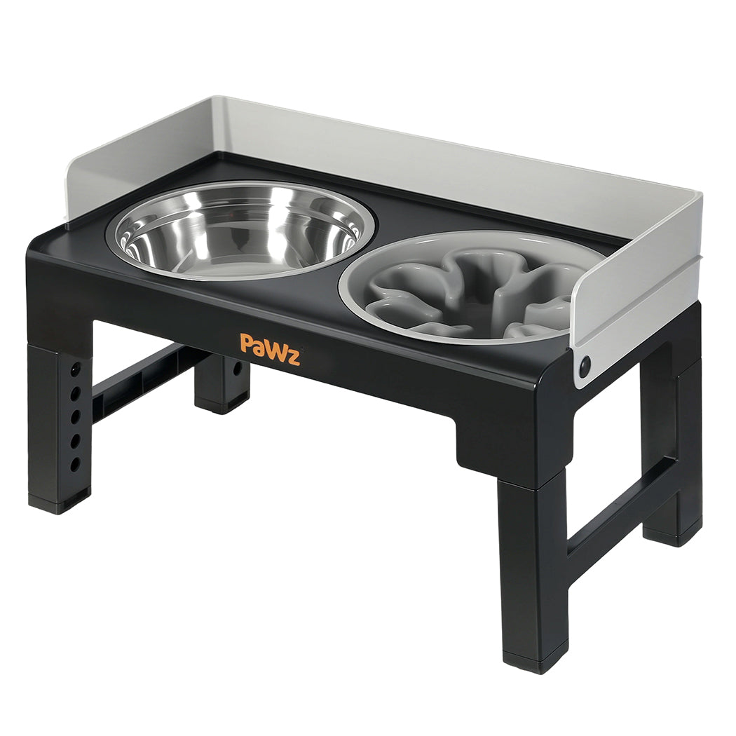 Pawz Elevated Dog Bowls Pet Feeder 6 Height Adjustable Raised Food Water Large-2050056767110516736