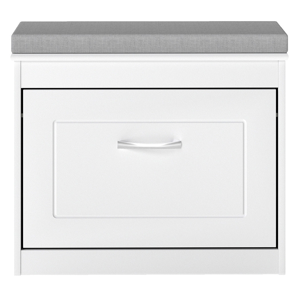 Levede 60cm Shoe Rack Storage Cabinet Bench Cosy Padded Seat Organiser Cupboard-2050056773980786689