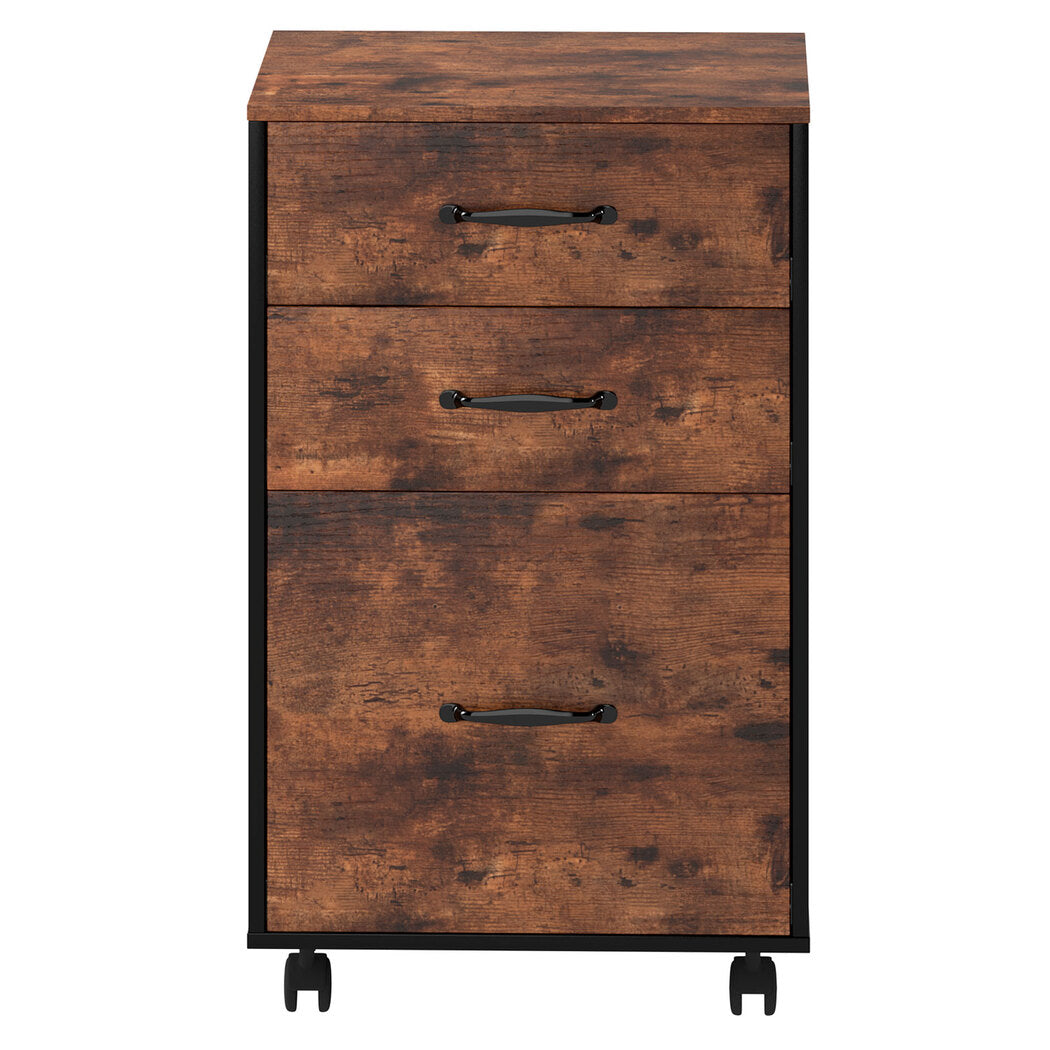 Levede 3-Drawer File Cabinet Mobile Filing Storage Cabinet Organiser Home Office-2050056775276826625