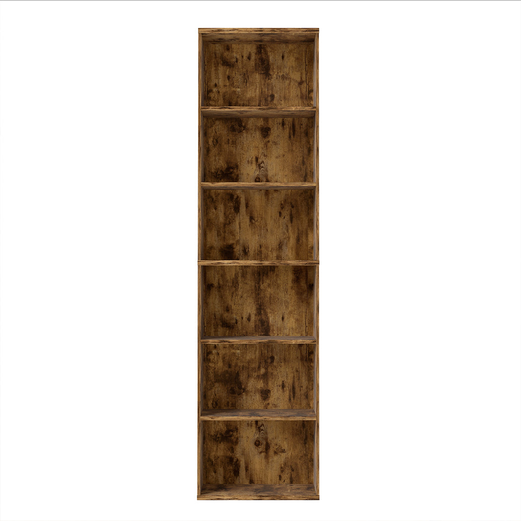 Levede BookShelf Storage Shelves 6 Tier Bookcase Display Unit Organizer Cabinet-2050056761150410753