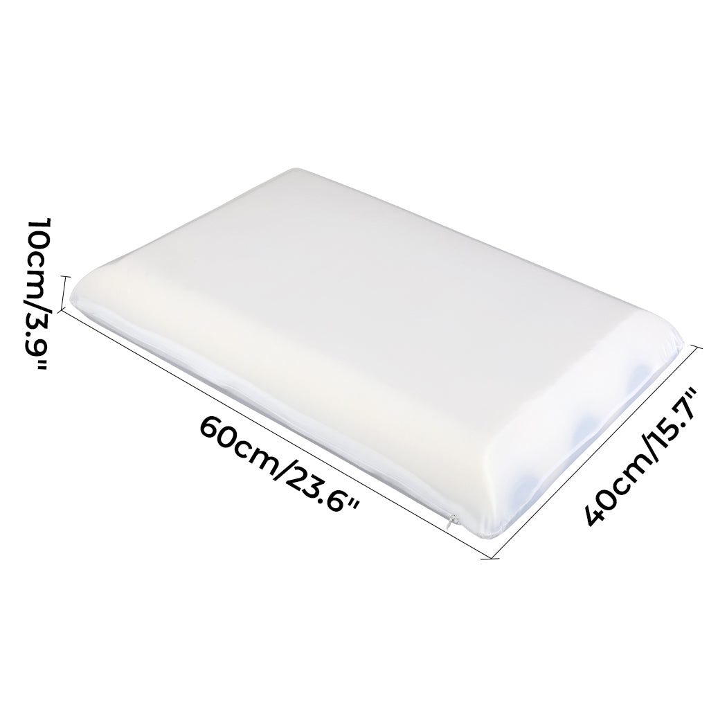 Dreamz Memory Foam Pillow Double Sided Soft Pillowcase Neck Shoulder Support-2065254292360663042
