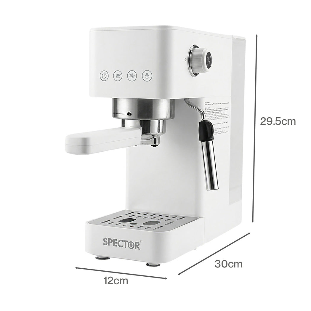 Spector Espresso Coffee Machine Maker 20 Bar Milk Frother Cappuccino Latte Cafe-2065254290322231298