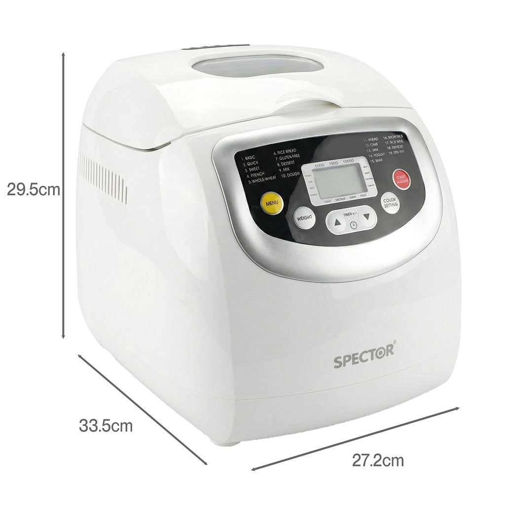Spector 19 Program Automatic Bread Maker Machine Oven Non Stick Home Bakehouse-2050056759418163202