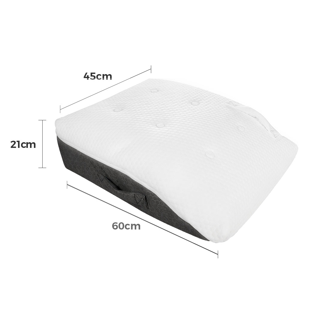 Dreamz Memory Foam Leg Elevation Pillow Bed Wedge Improve Circulation Support-2065254292767510530