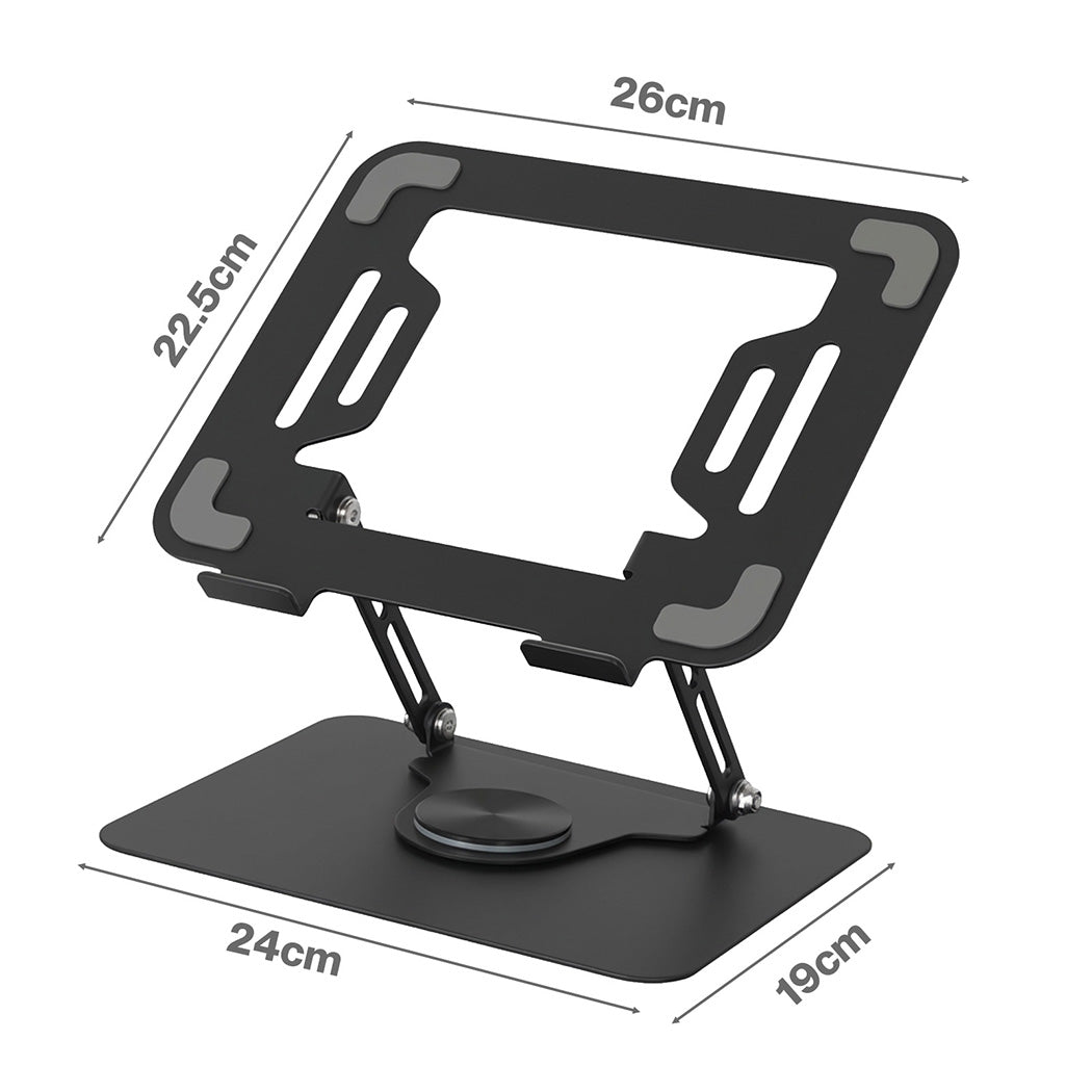 Levede Portable Laptop Stand 360 Rotating Bracket Foldable Laptop Desk Holder-2065254308638756866