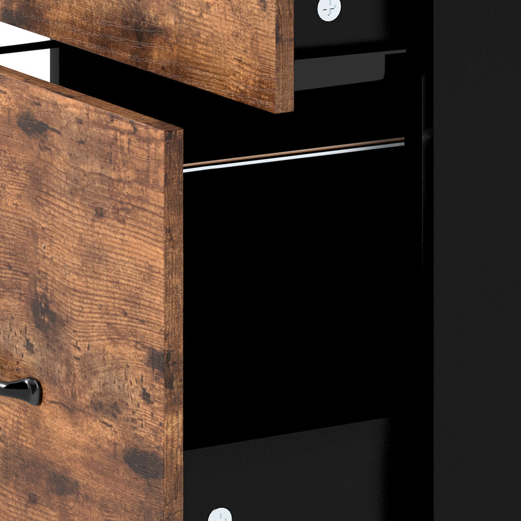 Levede 3-Drawer File Cabinet Mobile Filing Storage Cabinet Organiser Home Office-2050056775276826628