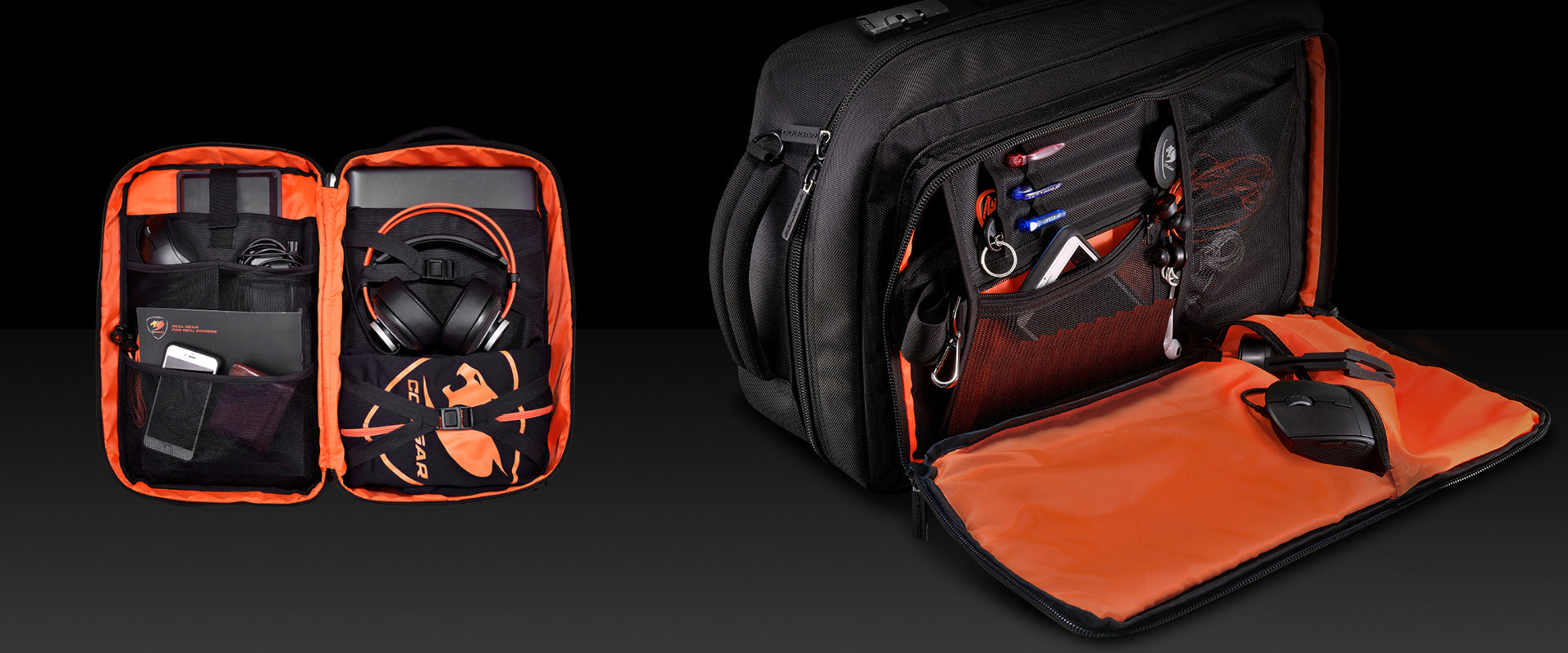 Cougar Fortress Gaming Backpack with Shockproof Laptop Protection