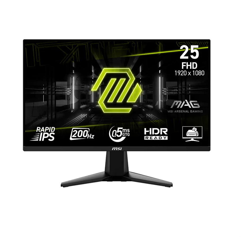 MSI 24.5" Rapid IPS FHD 200Hz Gaming Monitor 0.5ms AMD FreeSync Premium HDR