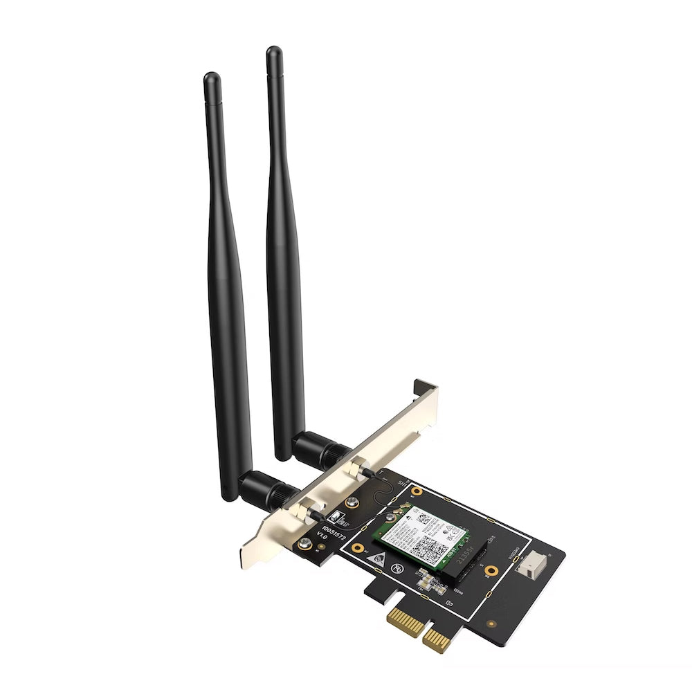 Tenda E33 AX5400 Tri-Band WiFi 6E Bluetooth 5.2 PCIe Adapter