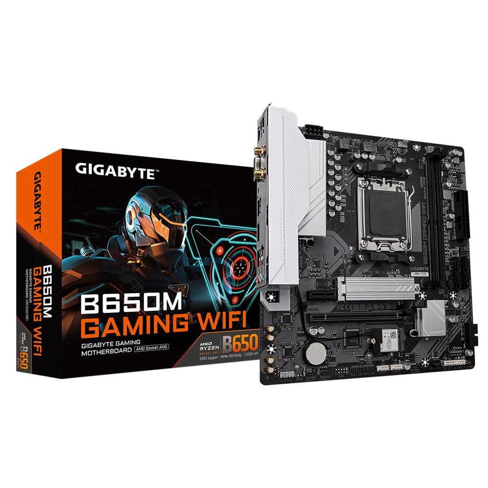 GIGABYTE B650M Gaming WiFi AM5 mATX Motherboard with DDR5 Support