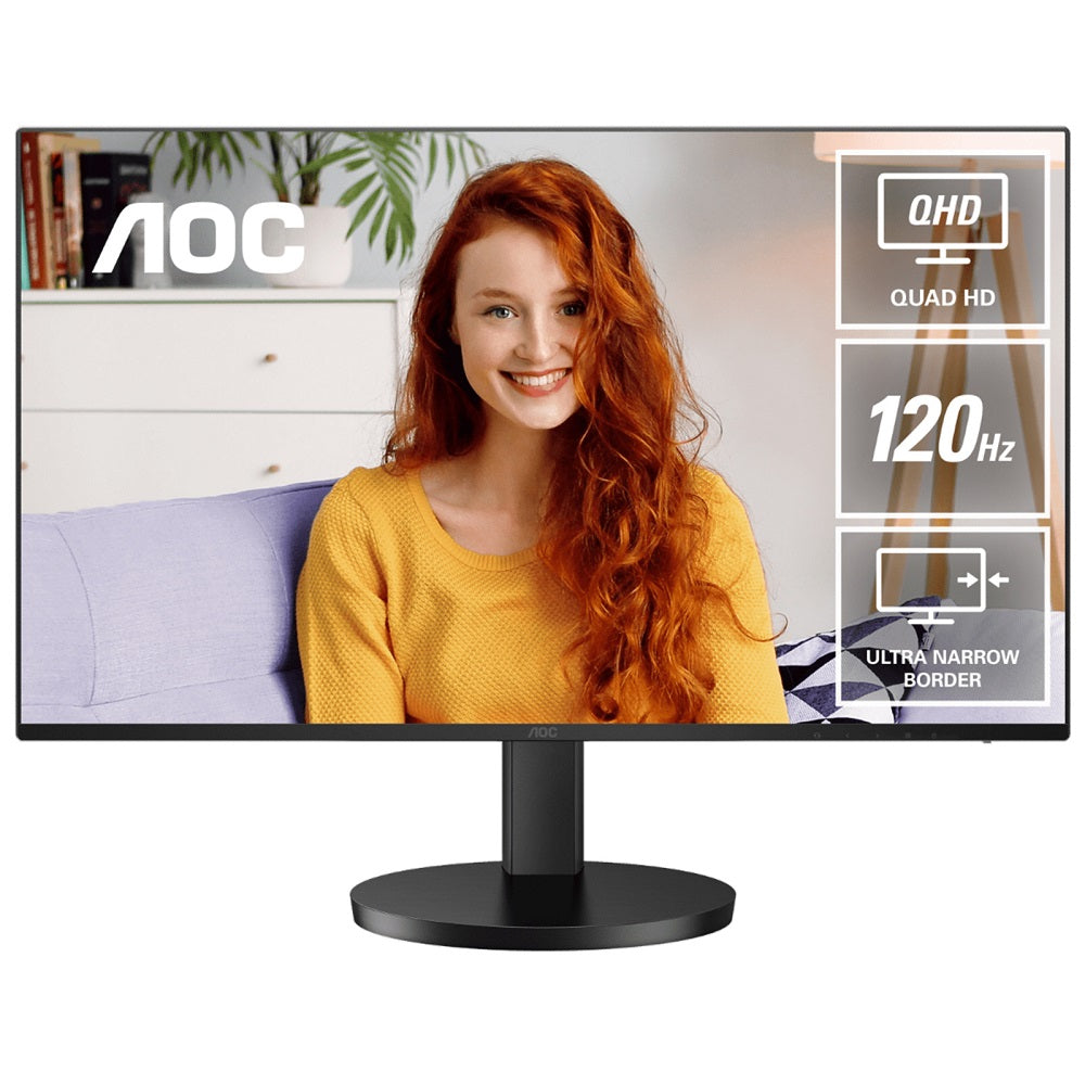 27" QHD IPS Monitor - 120Hz Refresh Rate, USB-C, Height Adjustable Stand