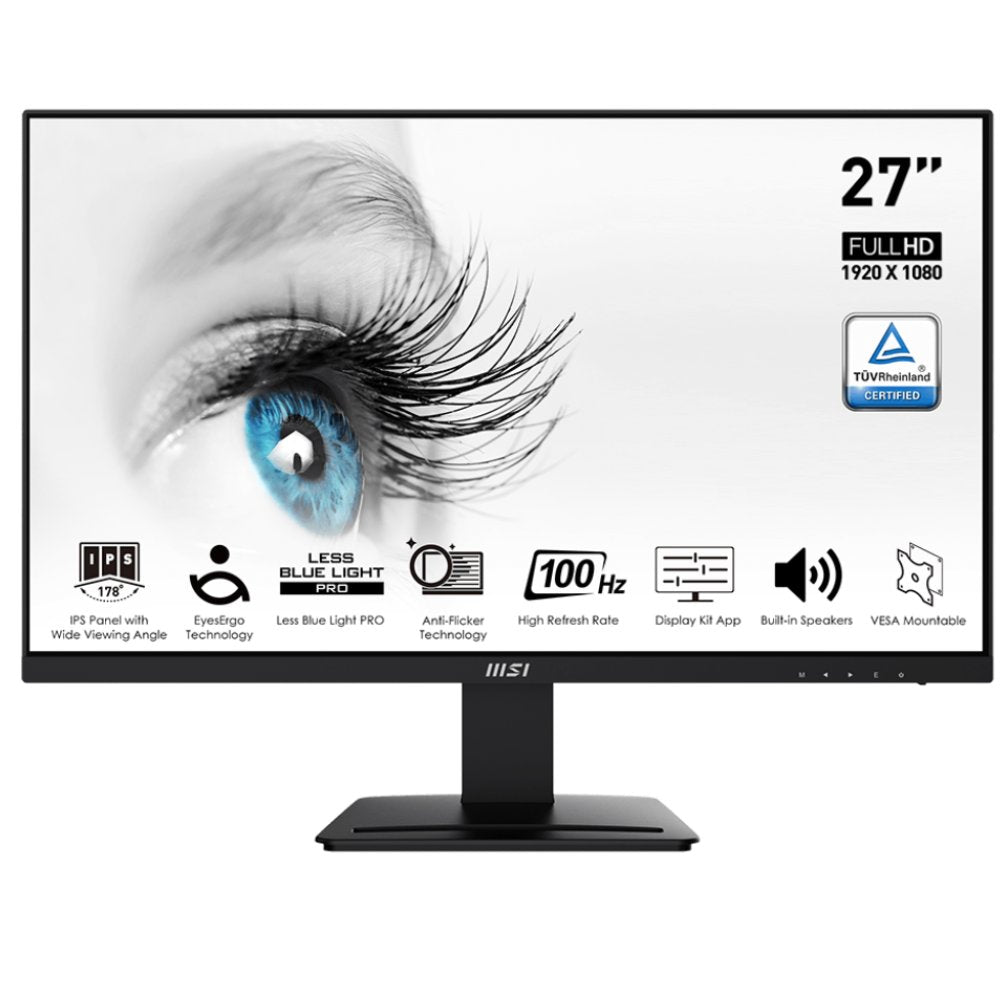 27" IPS FHD Monitor - 100Hz Refresh Rate, Adaptive-Sync, Built-In Speakers