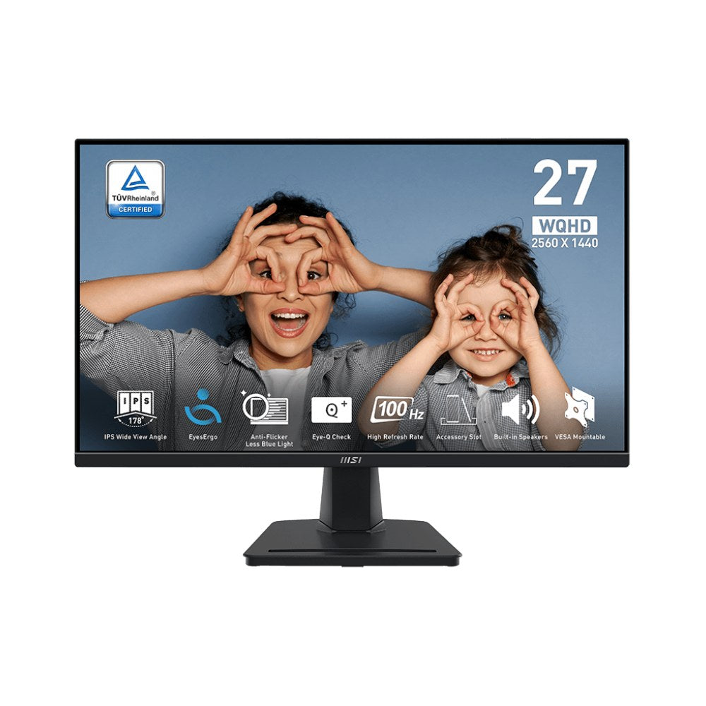 27" WQHD IPS Business Monitor - 100Hz Refresh Rate, EyesErgo, Built-In Speakers