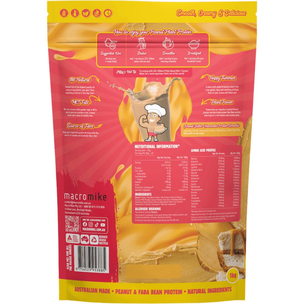 Macro Mike Peanut Plant Peanut Butter Cheezecake 1kg