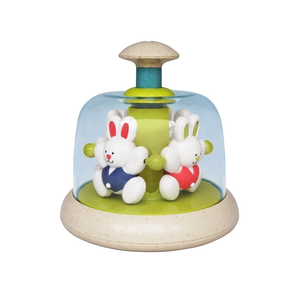 Tolo Toys Rabbit Carousel Spinning Musical Toy for Babies