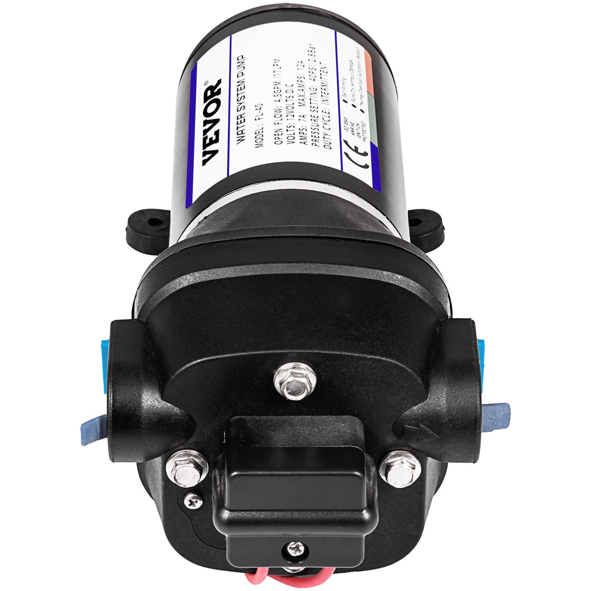 12V High Pressure Diaphragm Water Pump 17L/Min Self-Priming 40 PSI Automatic