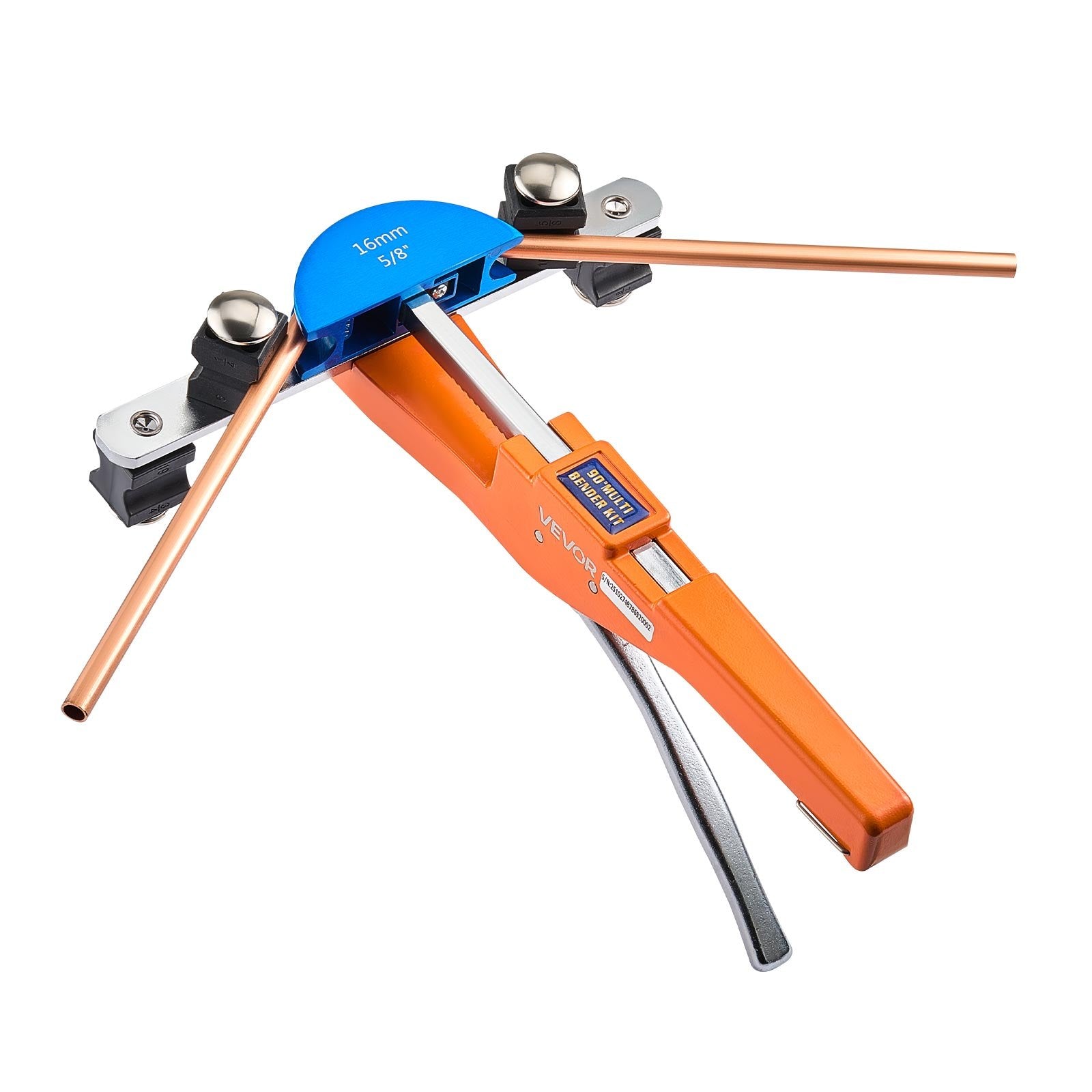 Tubing Bender Kit 6-22mm Compact Ratchet Pipe Bender 7 Dies HVAC Refrigeration