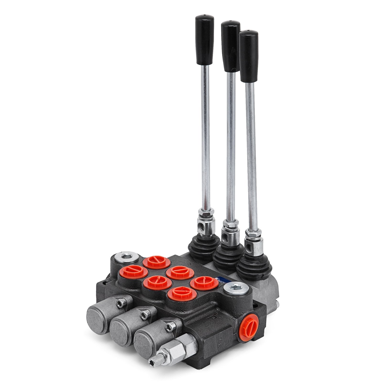 3-Spool Hydraulic Control Valve 11GPM Double Acting for Tractors Loaders Tanks