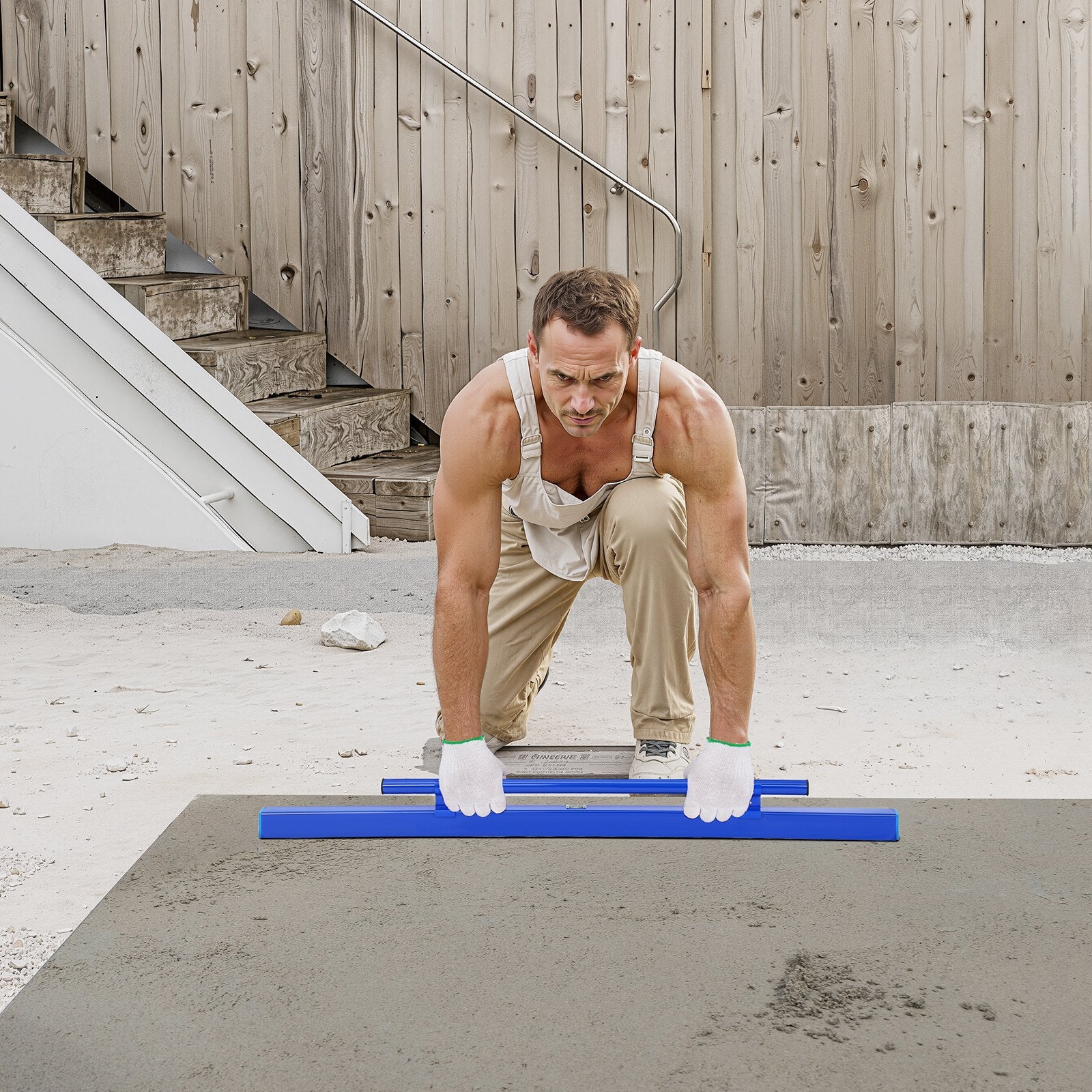 Concrete Screed, 120.5 cm Aluminum Screed with Level Vial