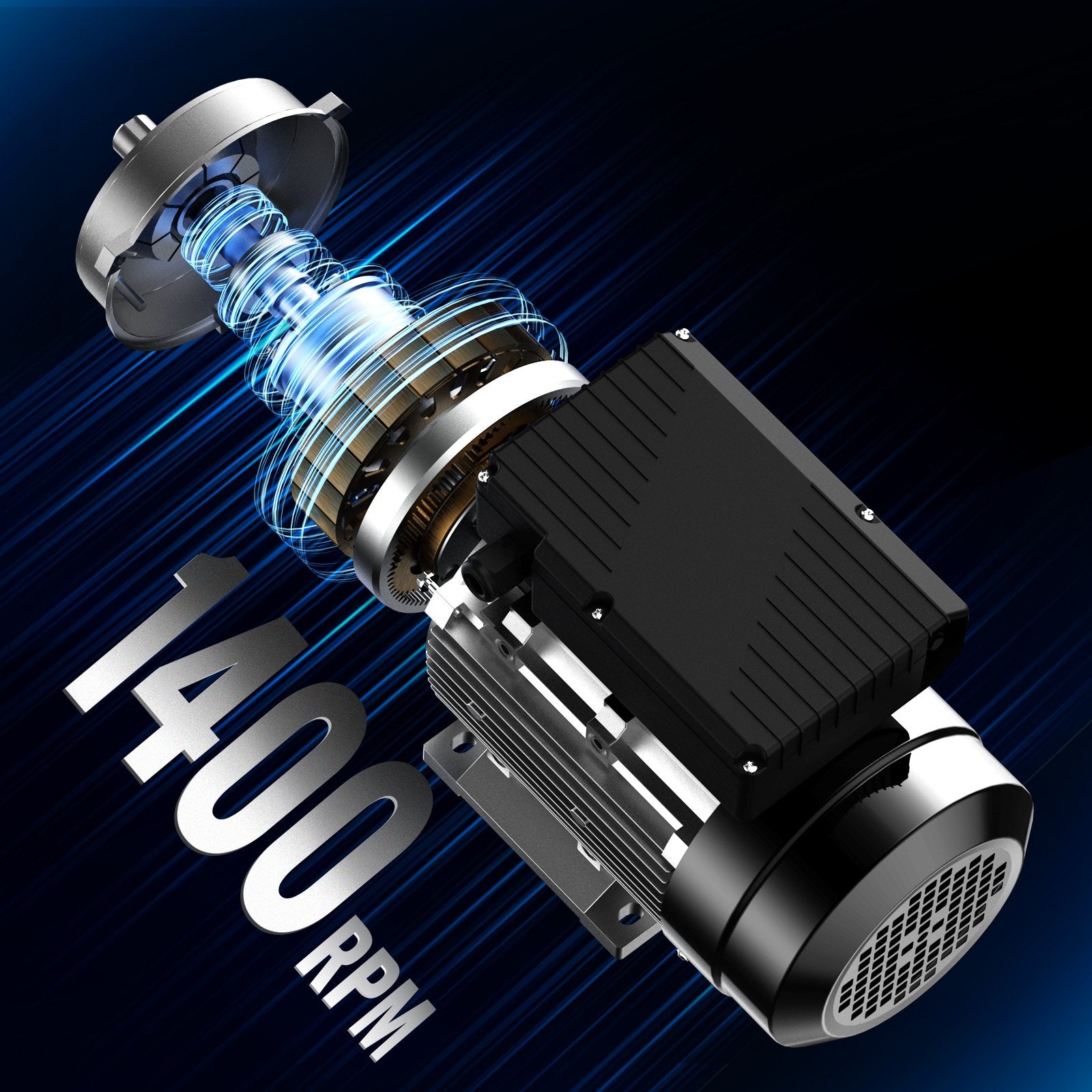 Electric Motor 0.75KW 1400rpm AC 220-240V 5.45A B34 Frame with 19mm Shaft
