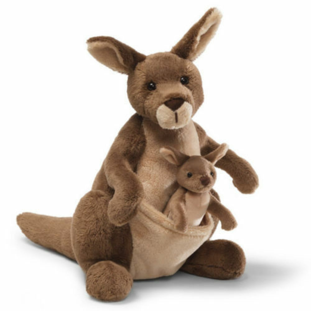 Gund Jirra Kangaroo with Joey Soft Cuddly Plush Removable Baby