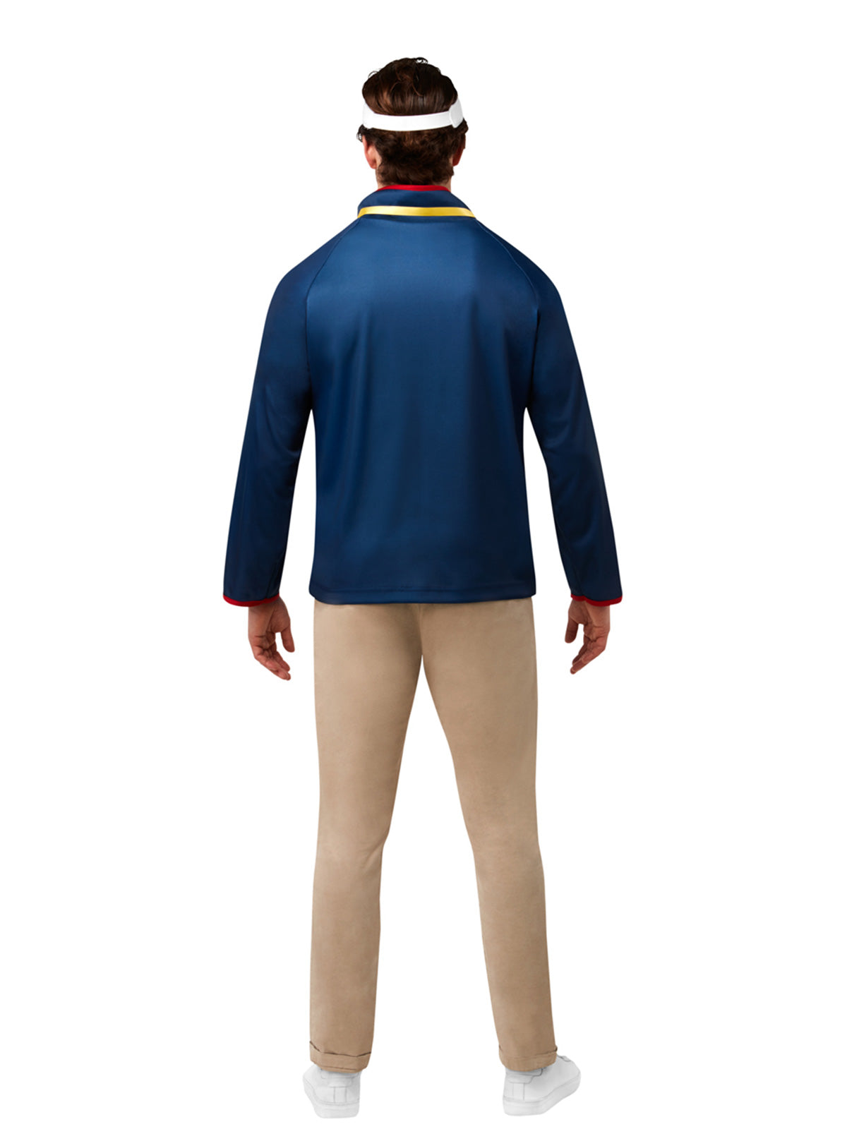 Ted Lasso Costume for Adults Coach Outfit with Visor Whistle Mustache