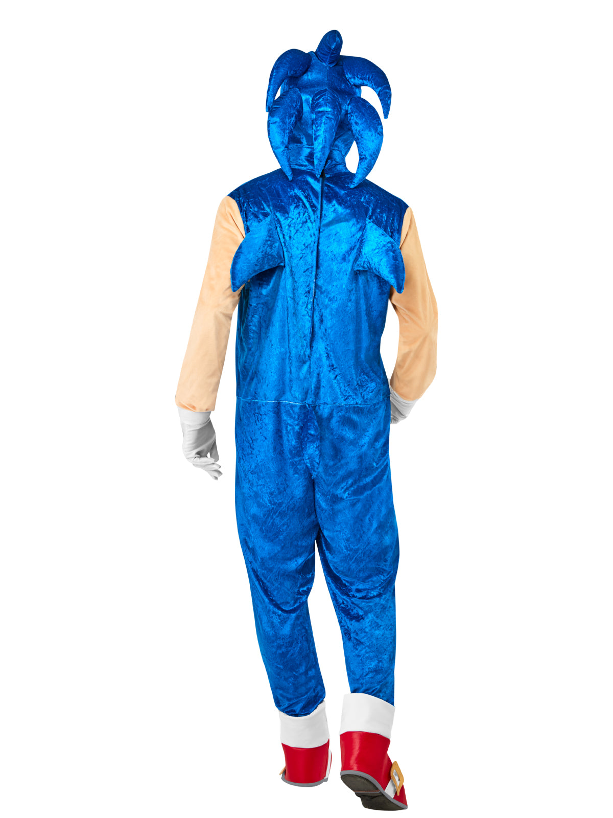 Sonic Costume for Adults Jumpsuit with Headpiece Gloves Shoe Covers Cosplay
