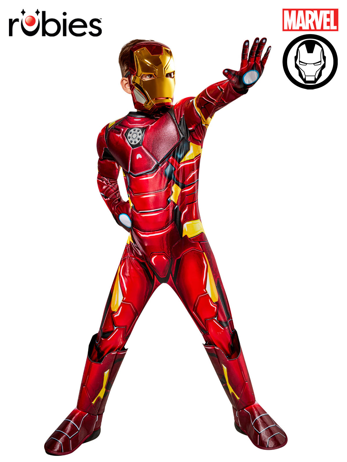 Iron Man Deluxe Suit for Kids with Mask and Gloves