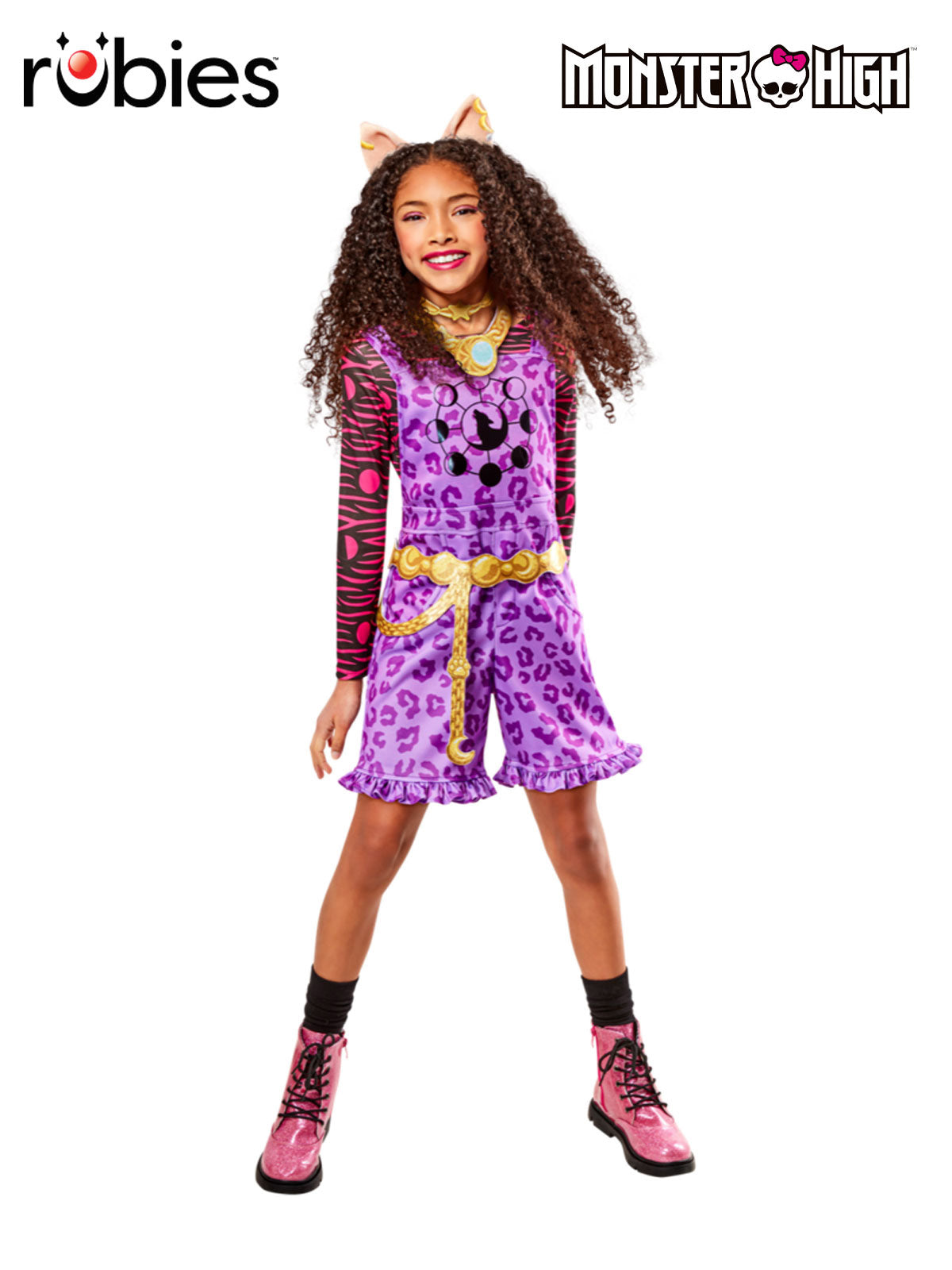 Clawdeen Wolf Deluxe Child Costume Official Monster High Licensed Outfit with Headband