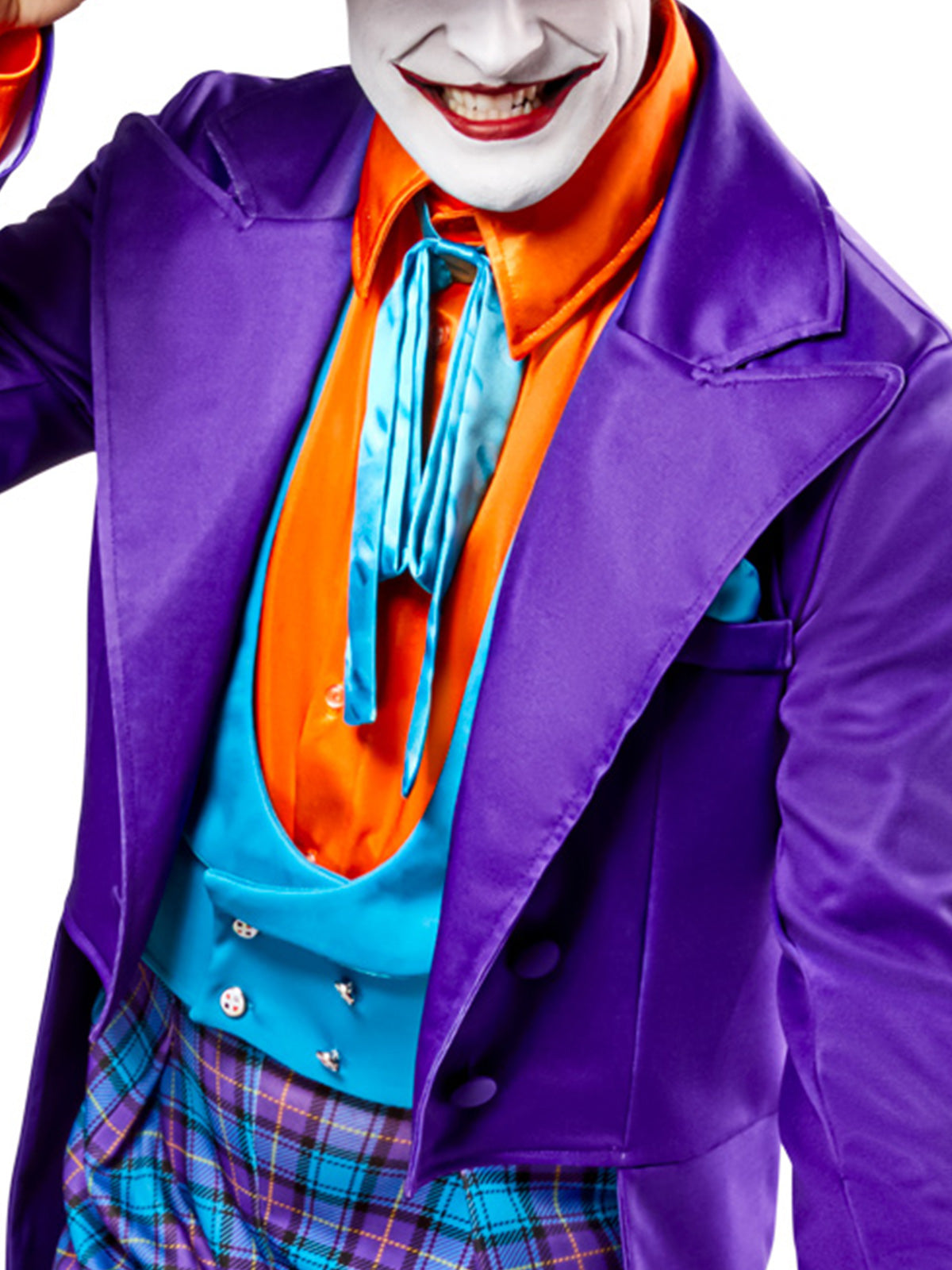 Deluxe Joker Halloween Costume for Adults Purple Suit